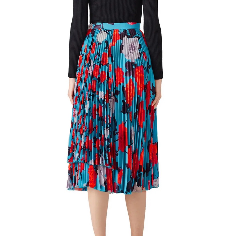MSGM Milano Floral Pleated Skirt Size 48